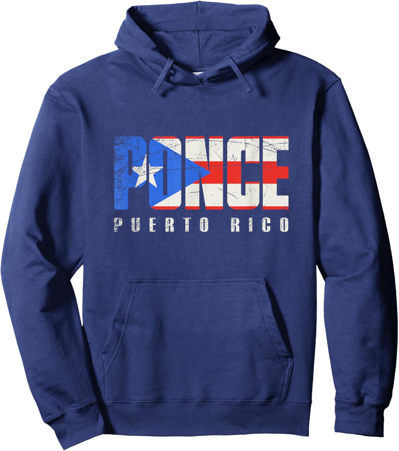 Puerto Rican flag Ponce Puerto Rico Hoodie - Hoodie | Navy