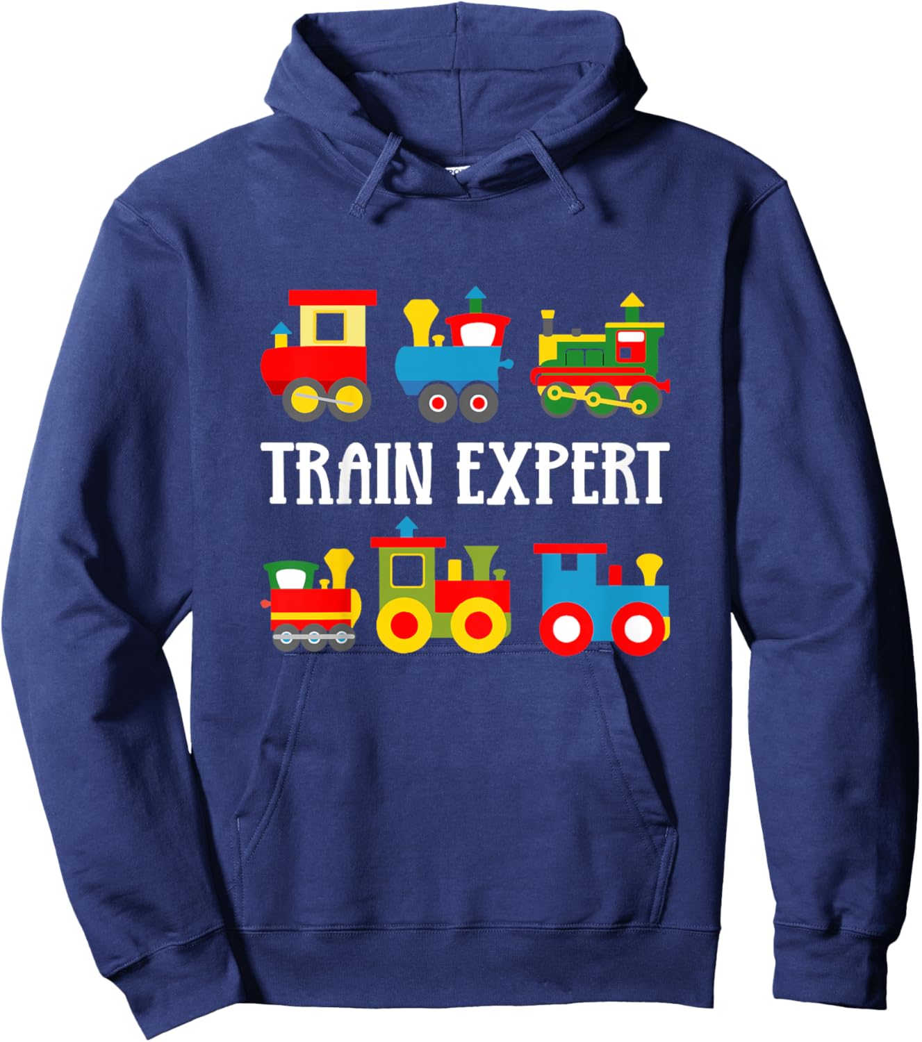 Trains Funny Boys Train Expert Kids Hoodie - Hoodie | Navy