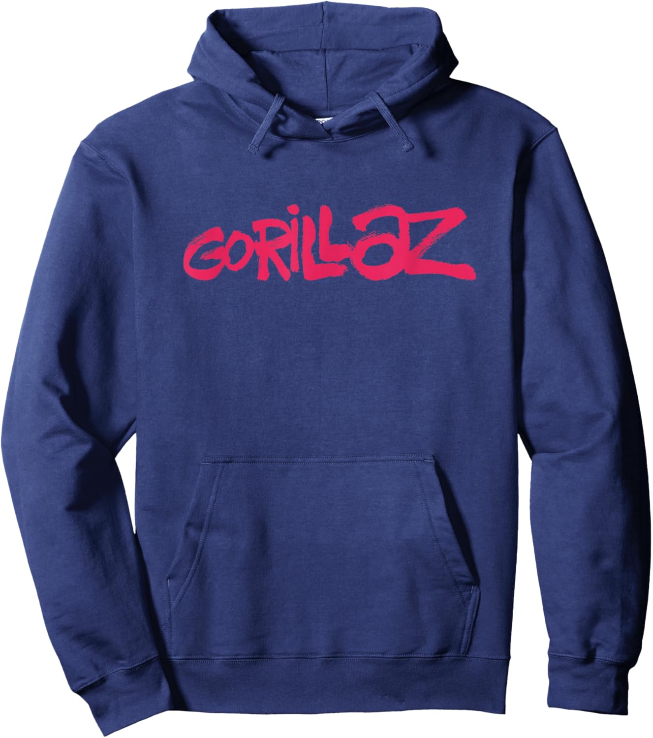 Gorillaz Brush Logo Pink Hoodie - Hoodie | Navy