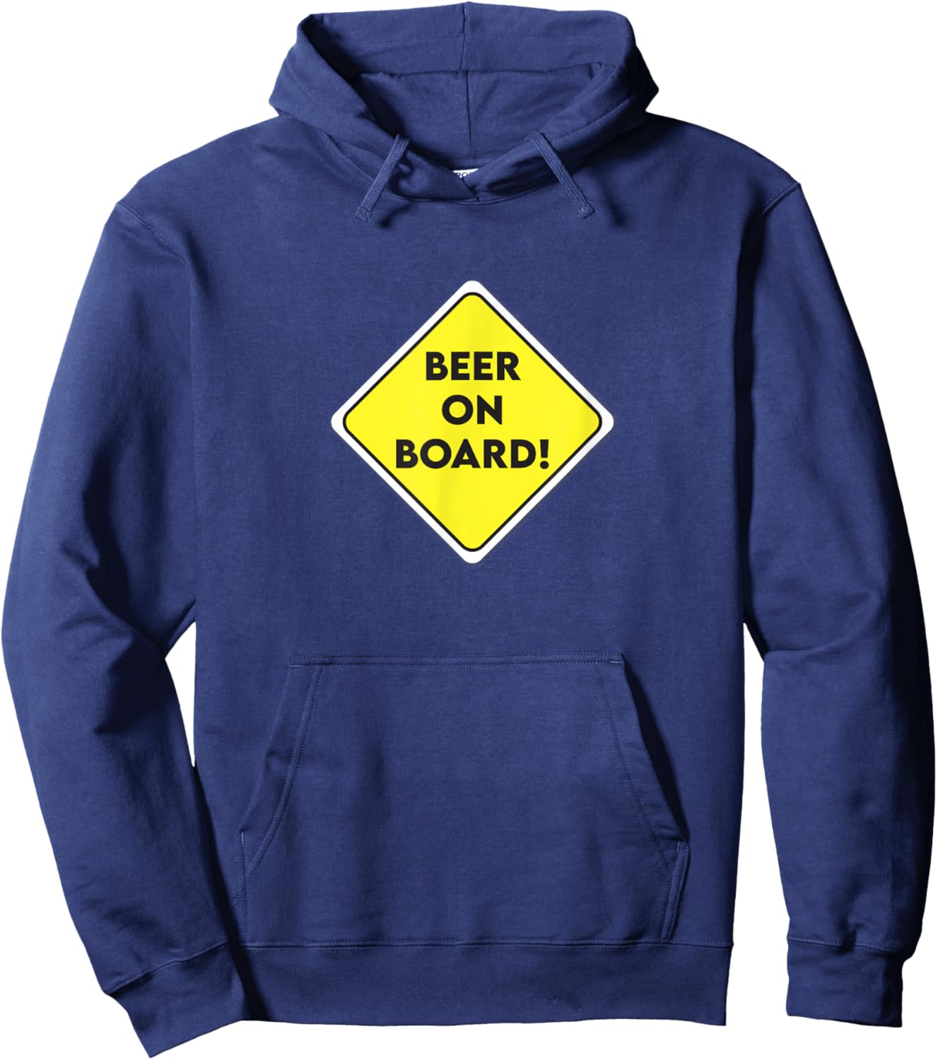 Beer on Board Sign Hoodie - Hoodie | Navy
