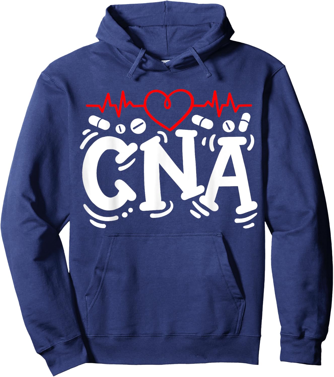 CNA Certified Nursing Assistant Hoodie - Hoodie | Navy
