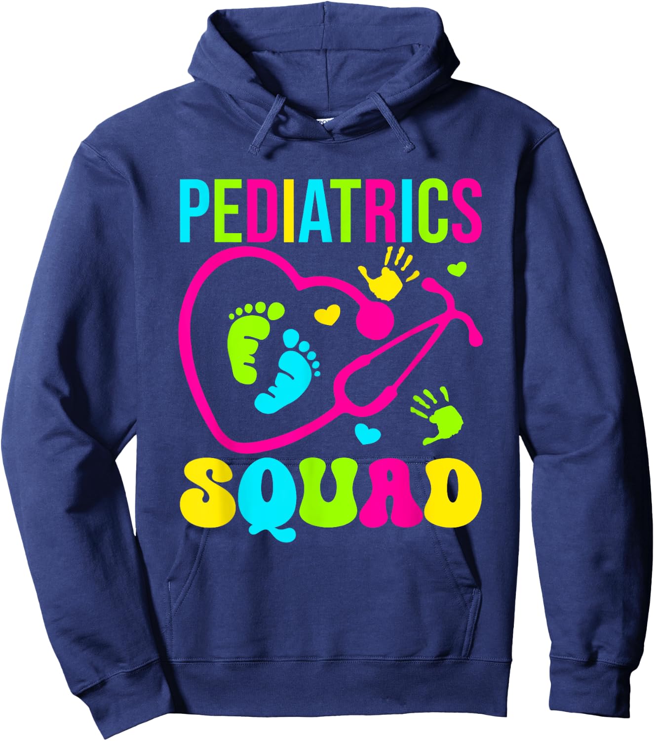 Pediatrics Squad Pediatric Pediatrician Nurse Hoodie - Hoodie | Navy