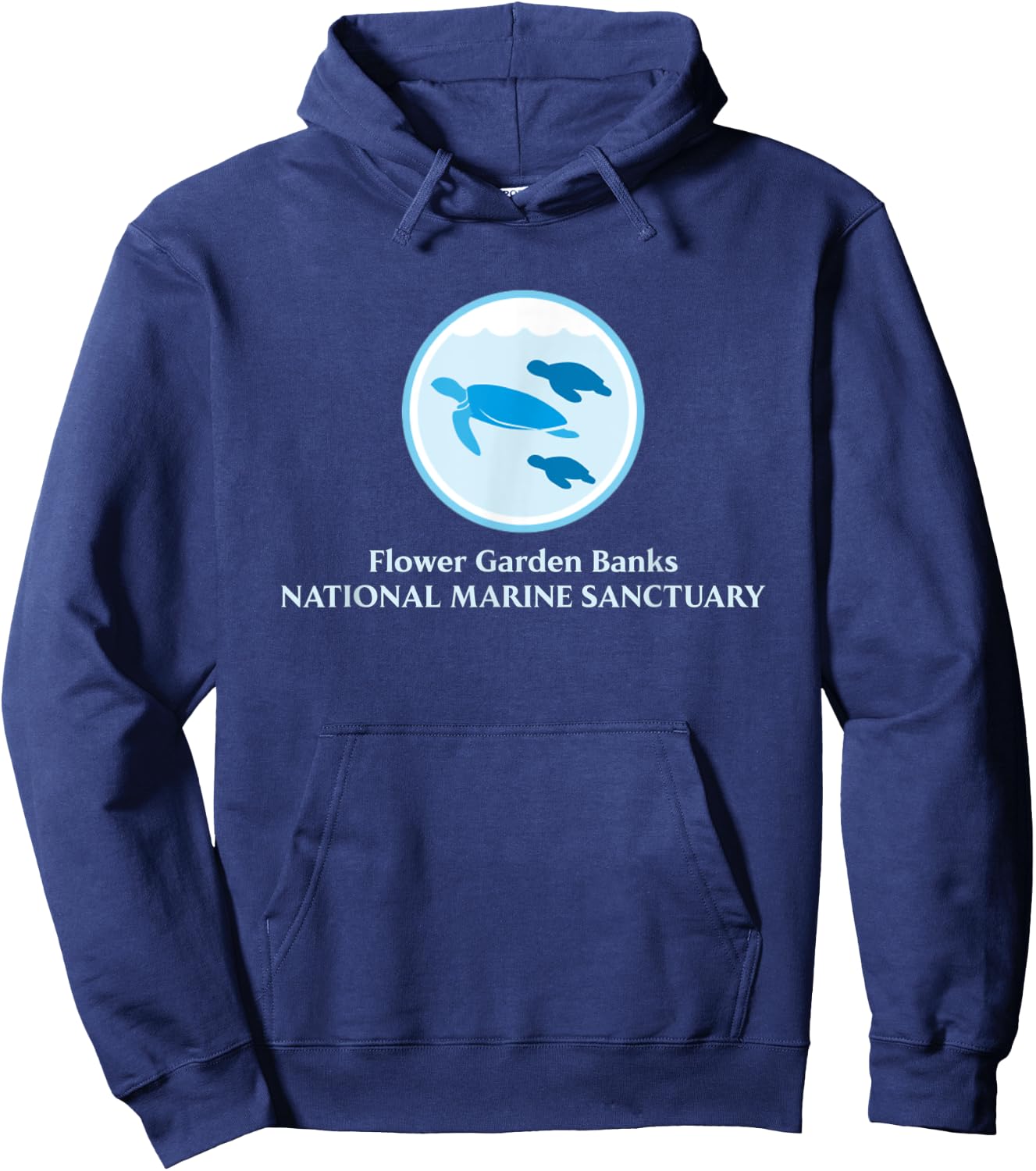 Flower Garden Banks National Marine Sanctuary Hoodie - Hoodie | Navy