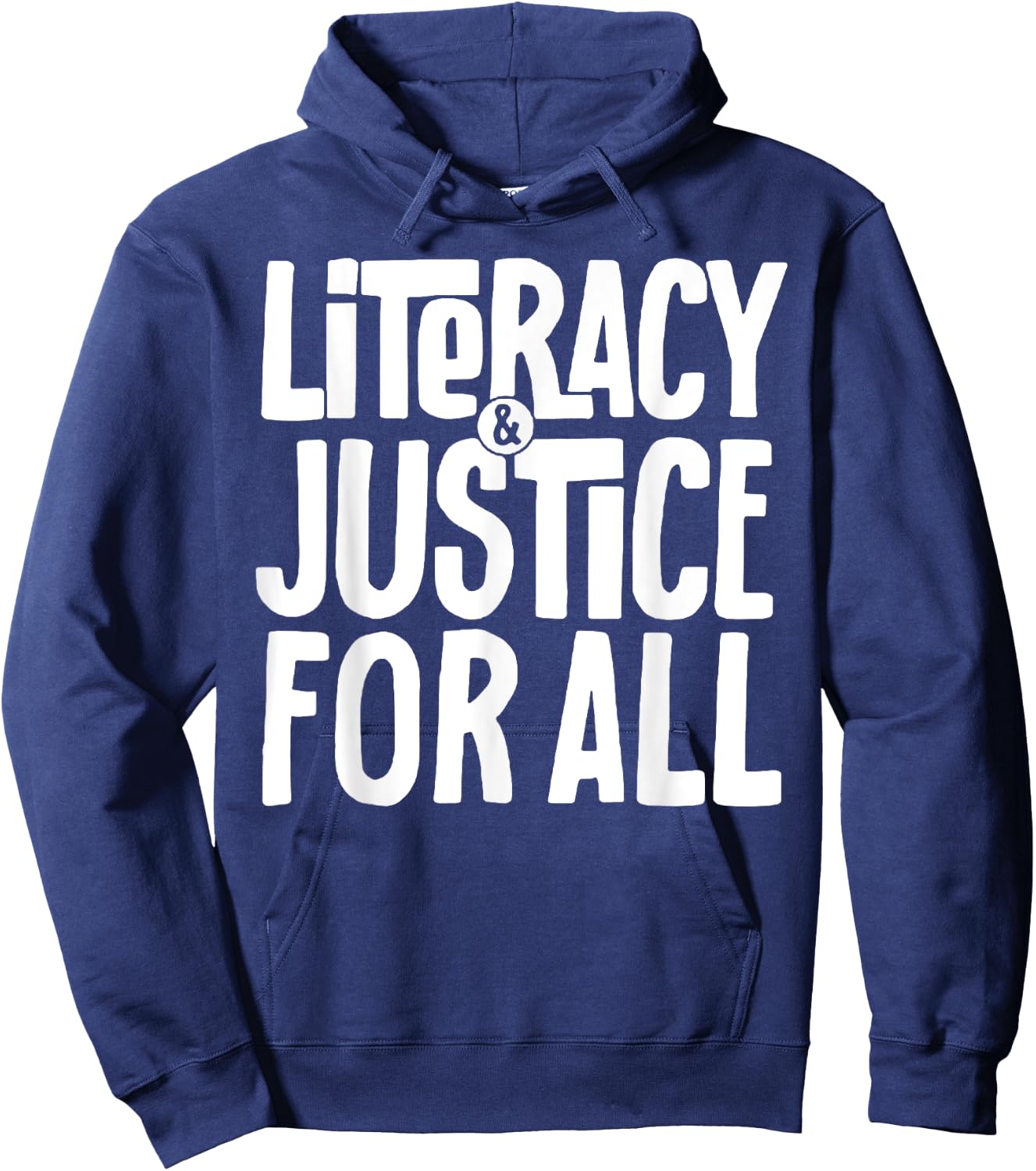 Literacy And Justice For All Hoodie - Hoodie | Navy