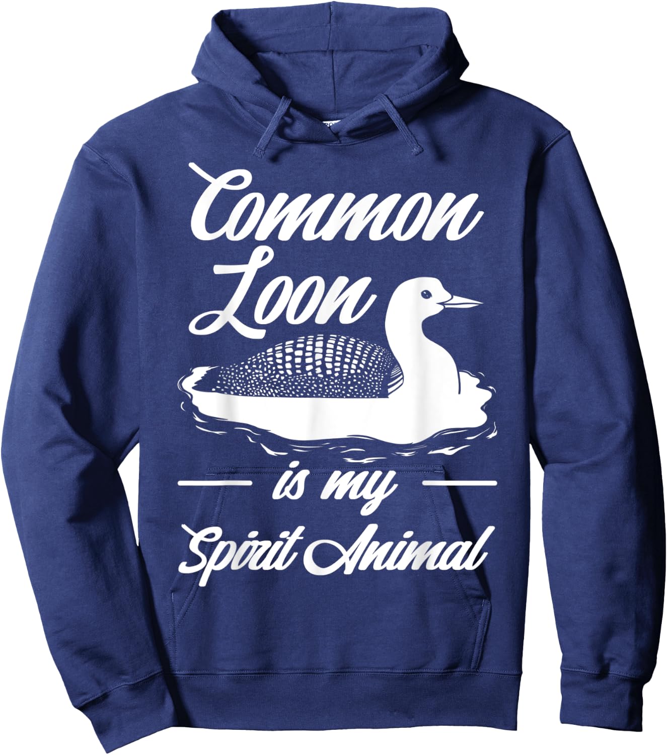 Common Loon Bird Ducks Funny Cute Hoodie - Hoodie | Navy