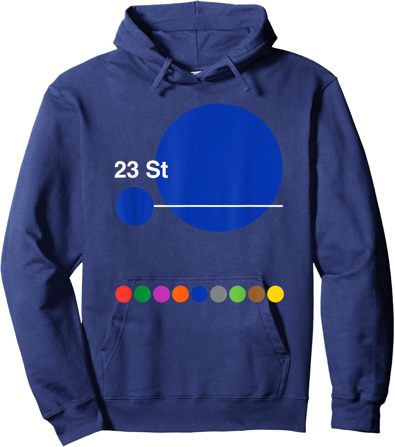 New York City 23rd Street Hoodie - Hoodie | Navy