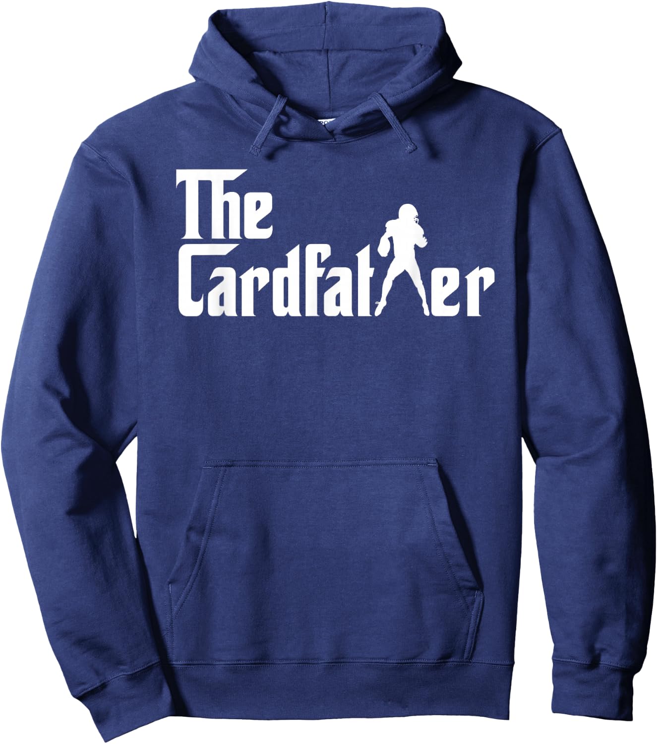 The Cardfather Funny Football Card Collector - -Adults/Kids - Black - Small - Short Sleeve - - Modern - Fun - Football - Baseball Hoodie - Hoodie | Navy