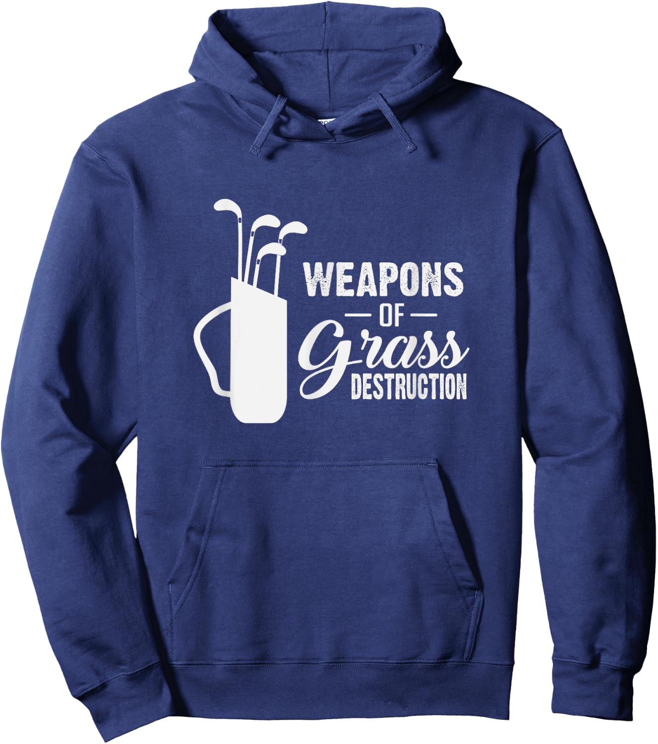 Funny Weapons Of Grass Destruction Golf Club Hoodie - Hoodie | Navy