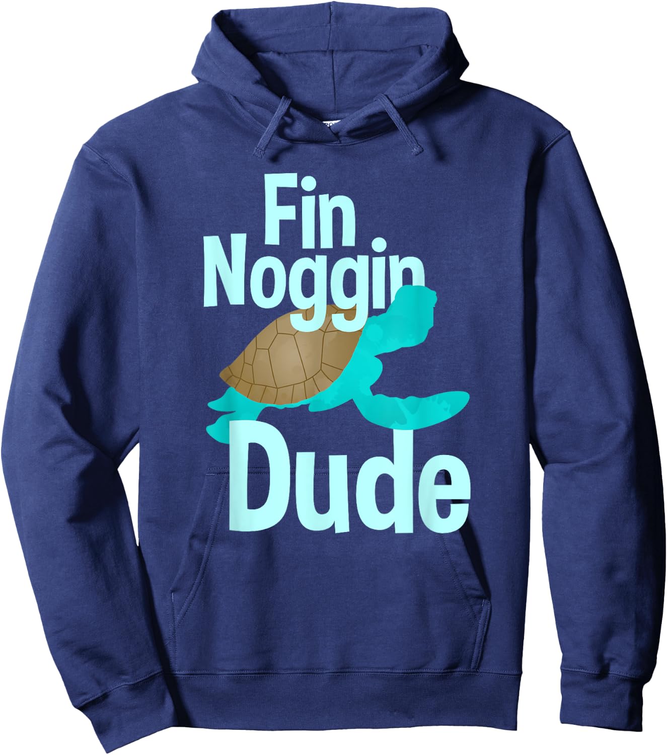 Fin Noggin Dude Hoodie - Hoodie | Navy
