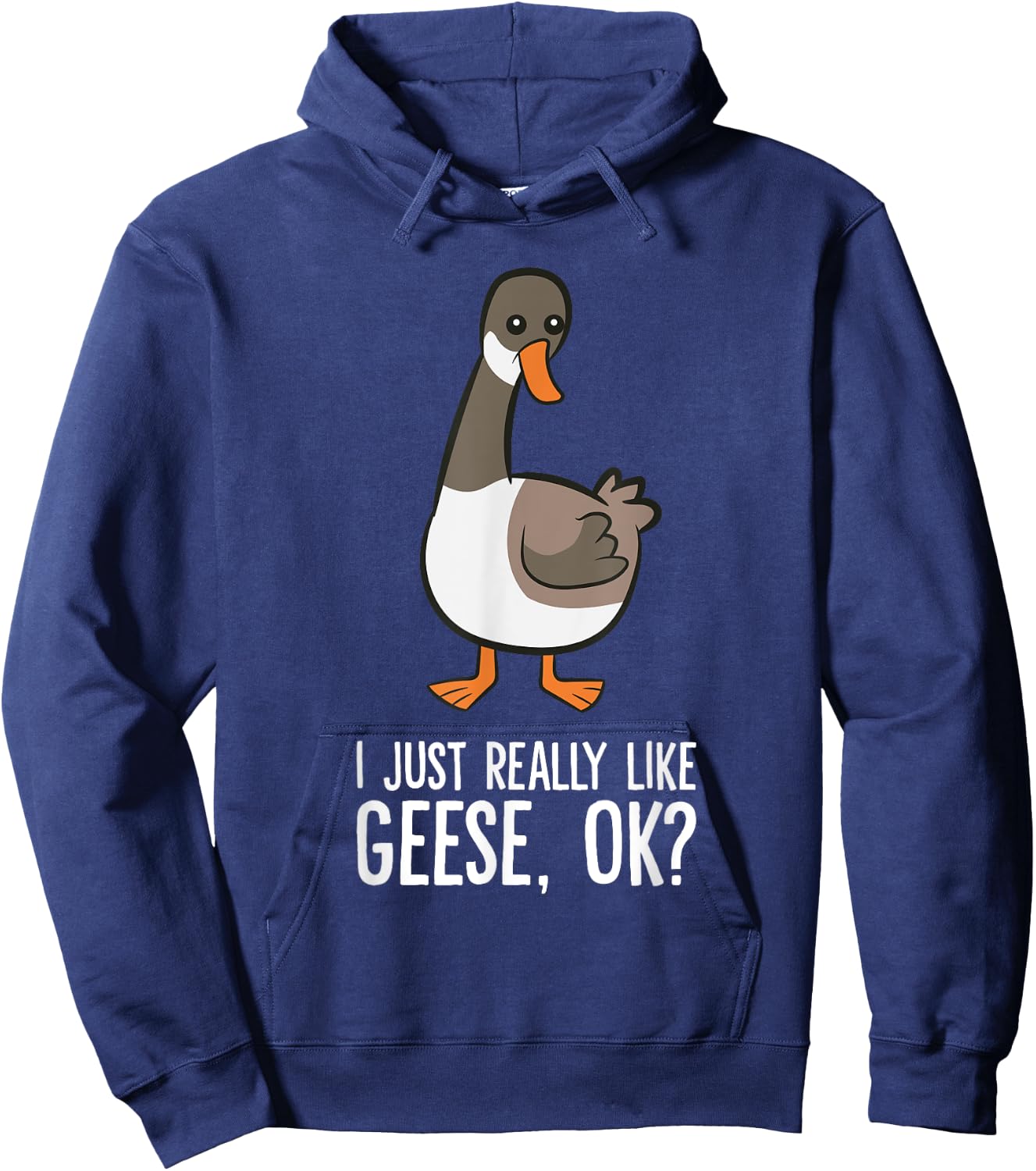 Goose Lover Goose Bird I Just Really Like Geese Hoodie - Hoodie | Navy