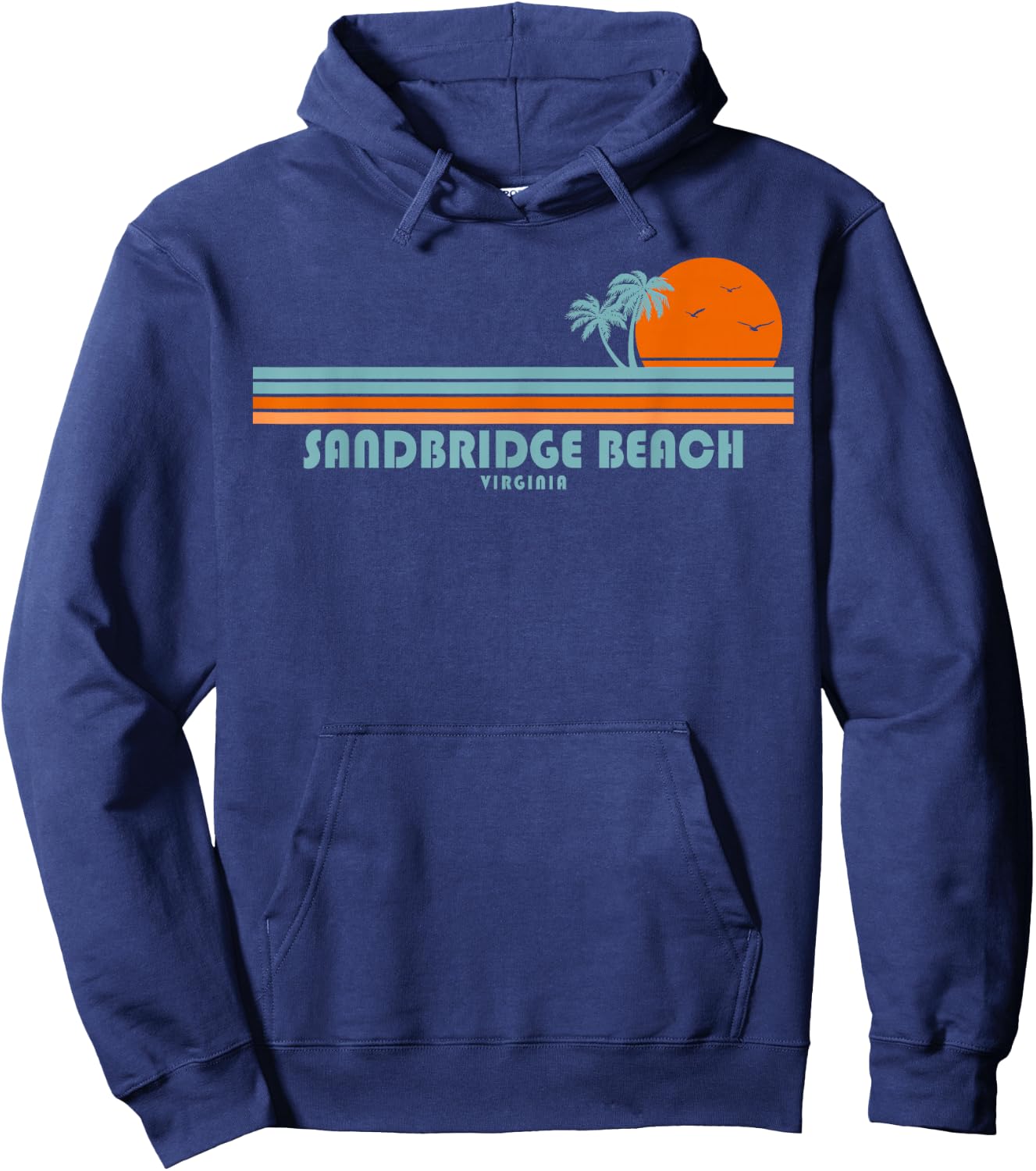 Sandbridge Beach Virginia Hoodie - Hoodie | Navy