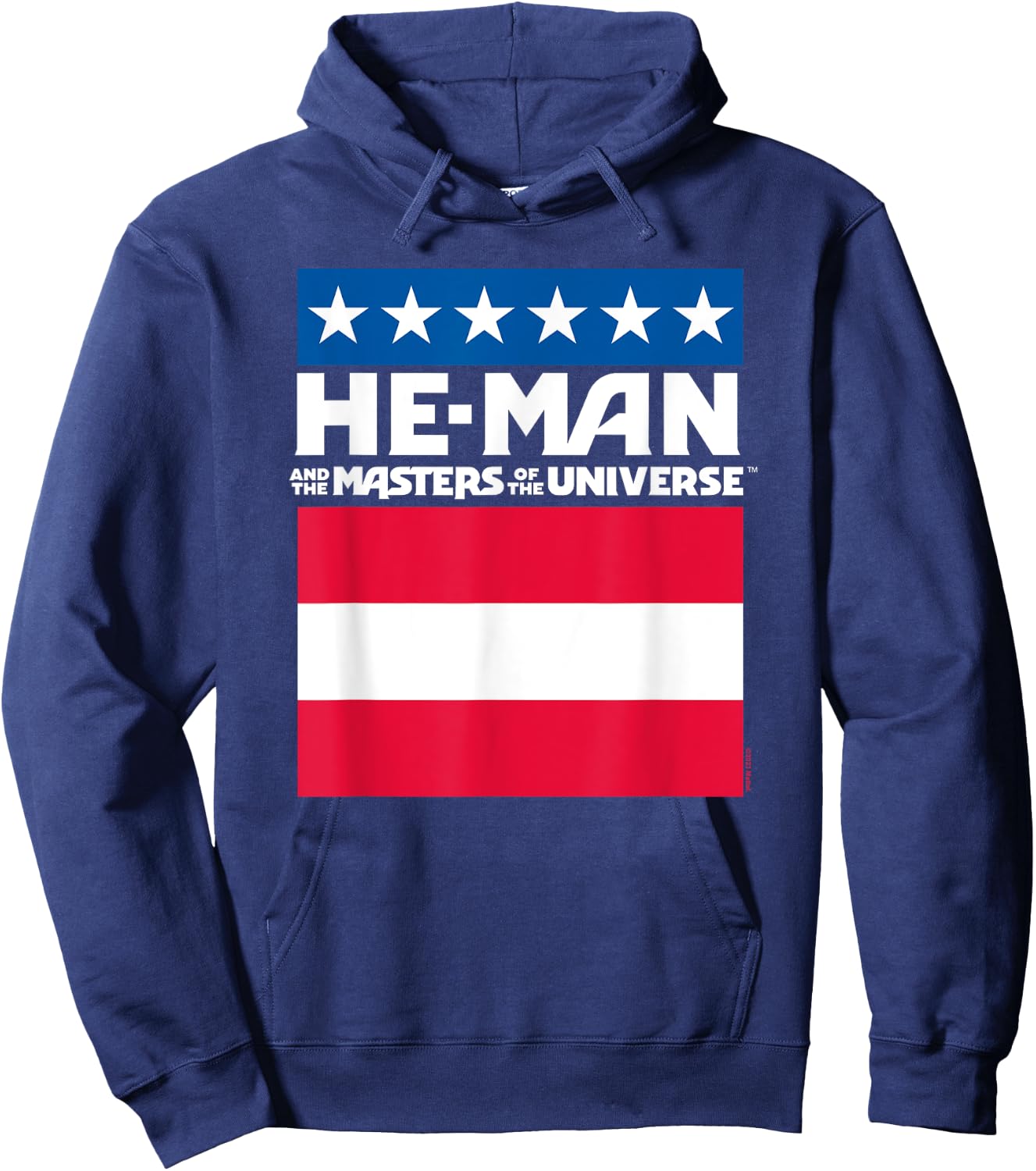 Masters Of The Universe - He-Man Logo Flag Hoodie - Hoodie | Navy