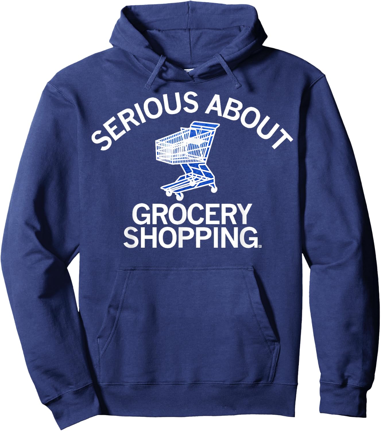 Serious About Grocery Shopping Hoodie - Hoodie | Navy