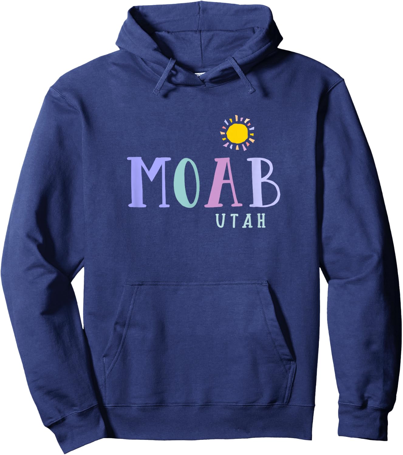 MOAB Utah cool souvenir design Hoodie - Hoodie | Navy
