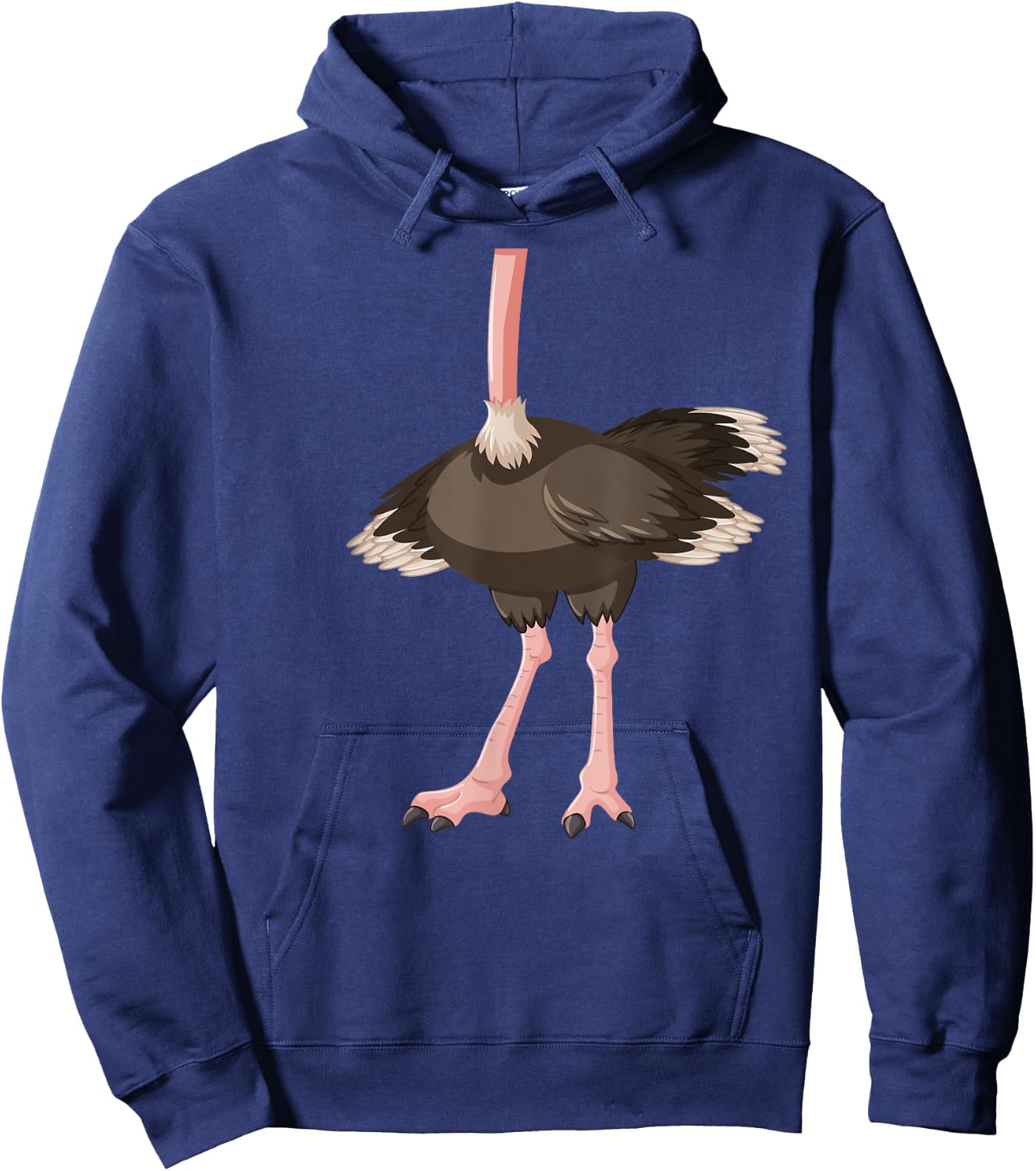 Ostrich Costume Cute Boys Girls Flightless Bird Hoodie - Hoodie | Navy