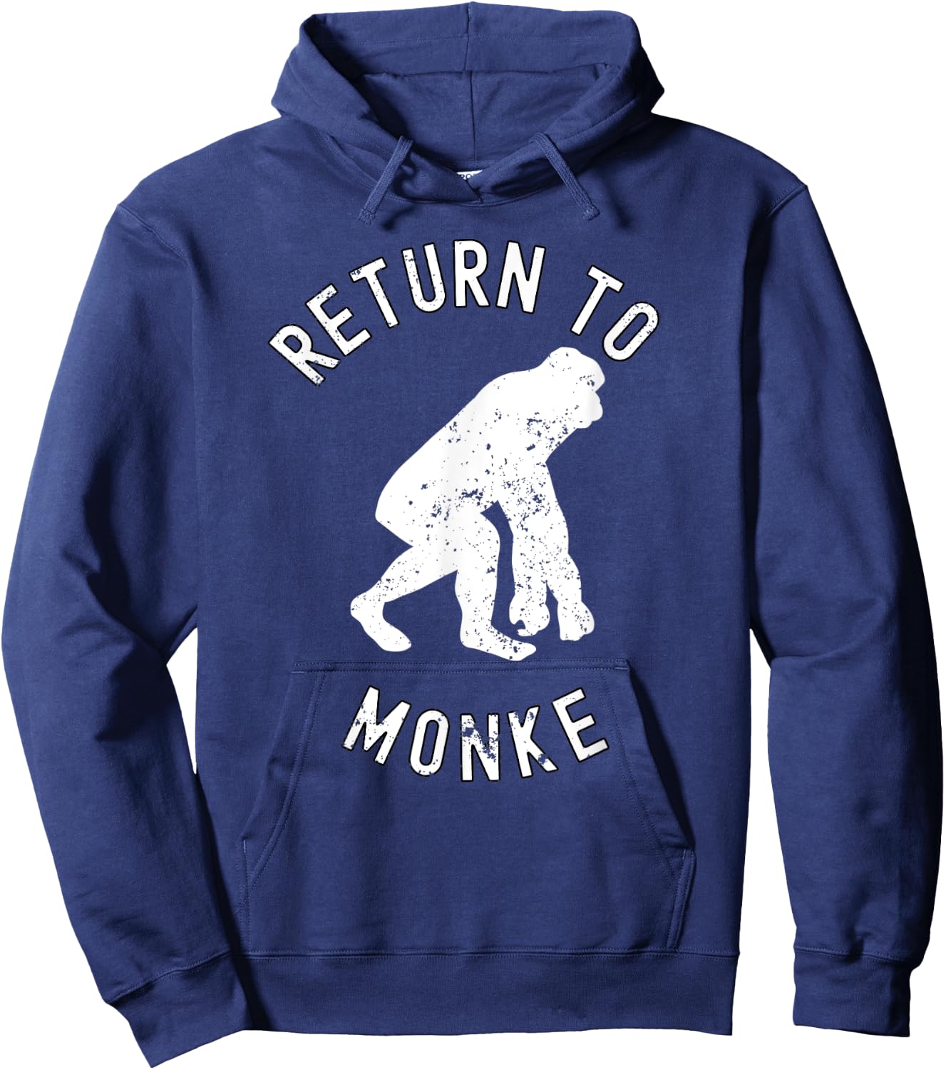 Return To Monke Meme Hoodie - Hoodie | Navy