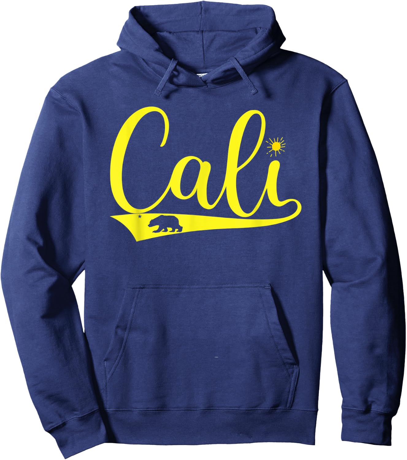 Cali California Bear CA Republic Hoodie - Hoodie | Navy