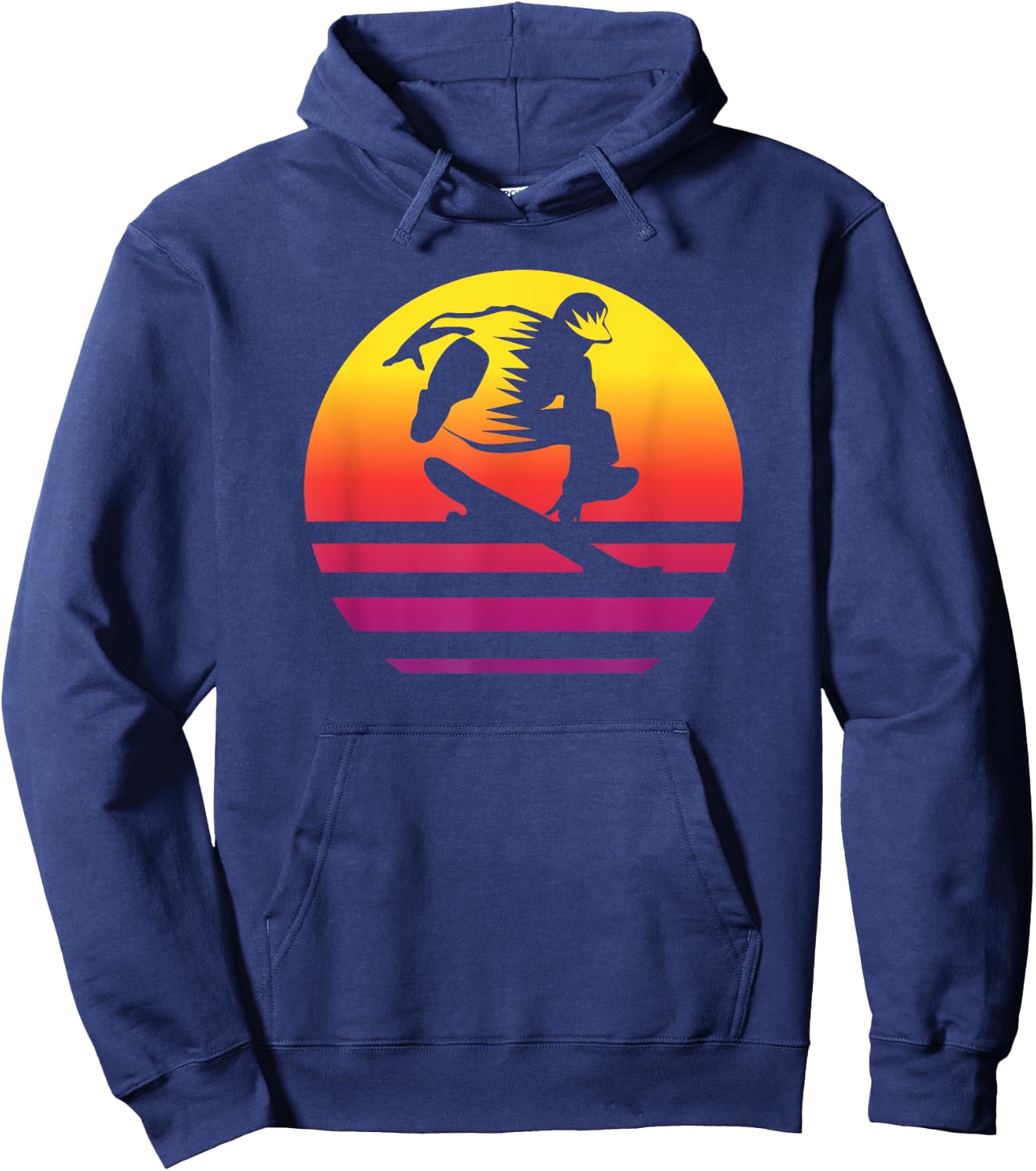 Skateboarding Retro Style Vintage Hoodie - Hoodie | Navy