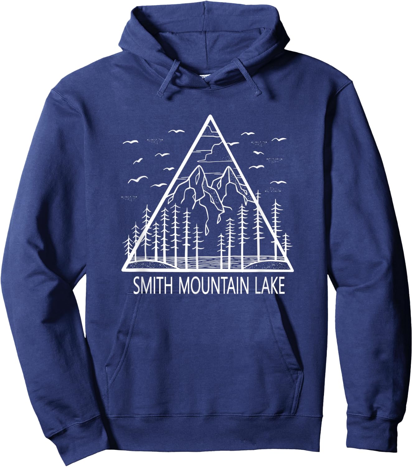 Smith Mountain Lake Camping Hiking Fishing Hoodie - Hoodie | Navy