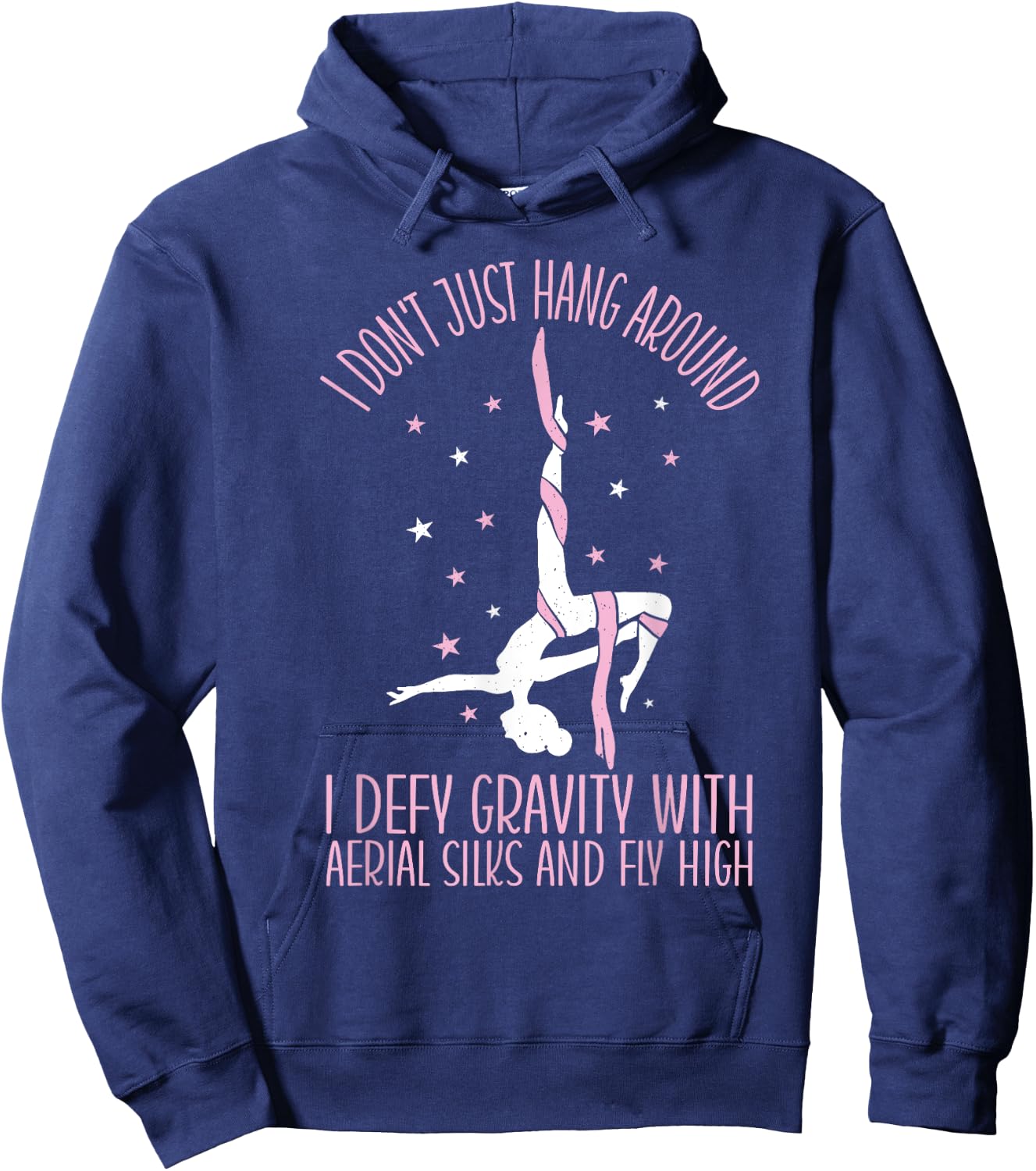 Aerialist Fly High Acrobatics Yoga Aerial Silks Hoodie - Hoodie | Navy
