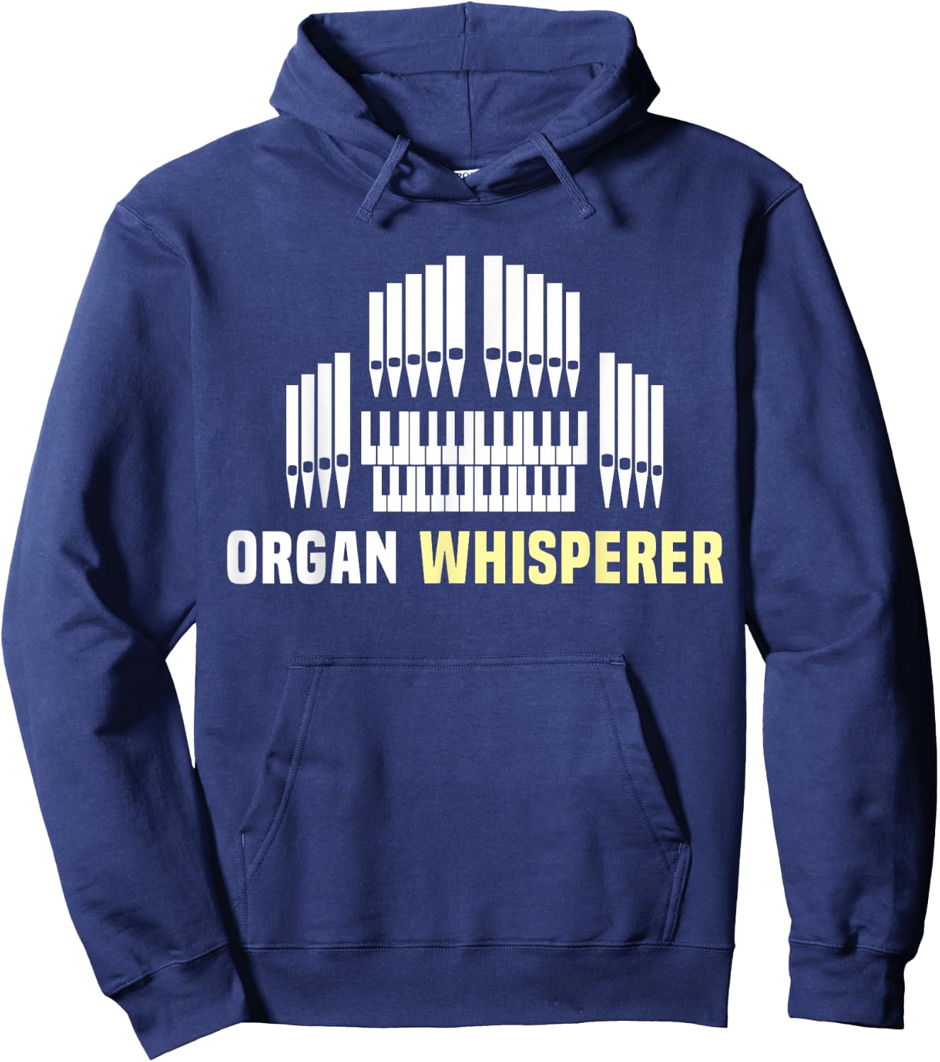 Organ Player Instrument Pipe Organist Hoodie - Hoodie | Navy