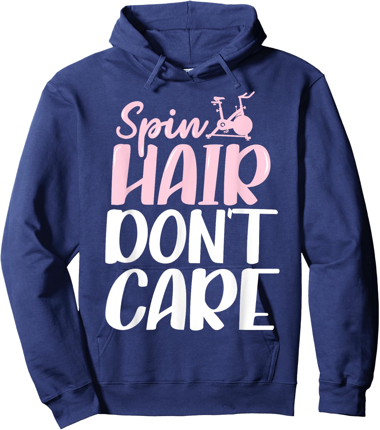 Spinning Class Spin Hair don't care Spin Hoodie - Hoodie | Navy
