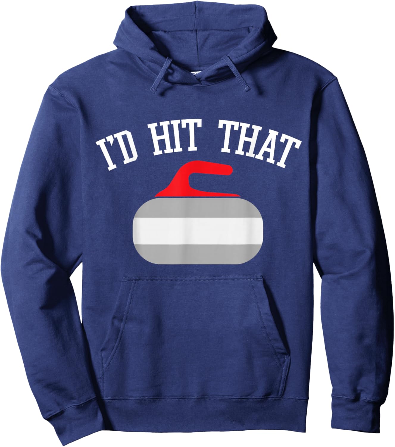 Funny Curler I Curling Stone I Curling Player Hoodie - Hoodie | Navy
