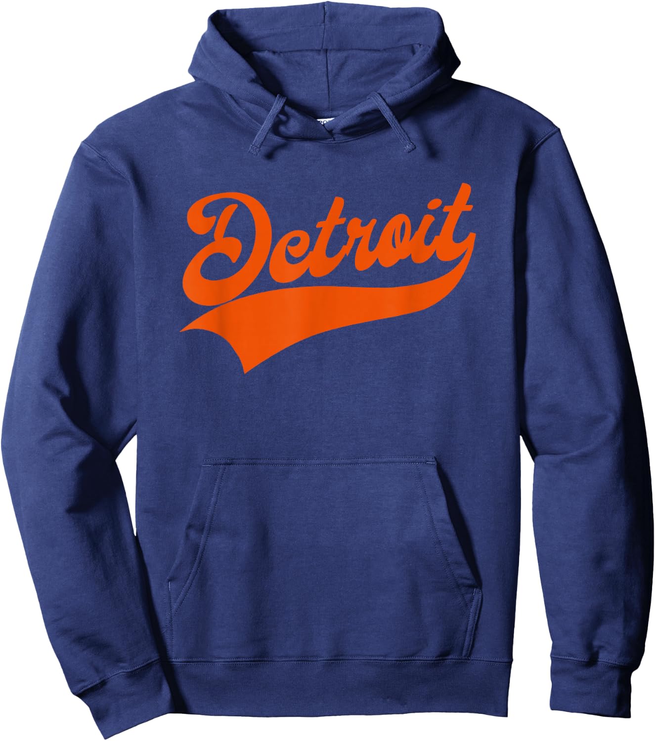 Detroit - Athletic Throwback Design - Classic Hoodie - Hoodie | Navy