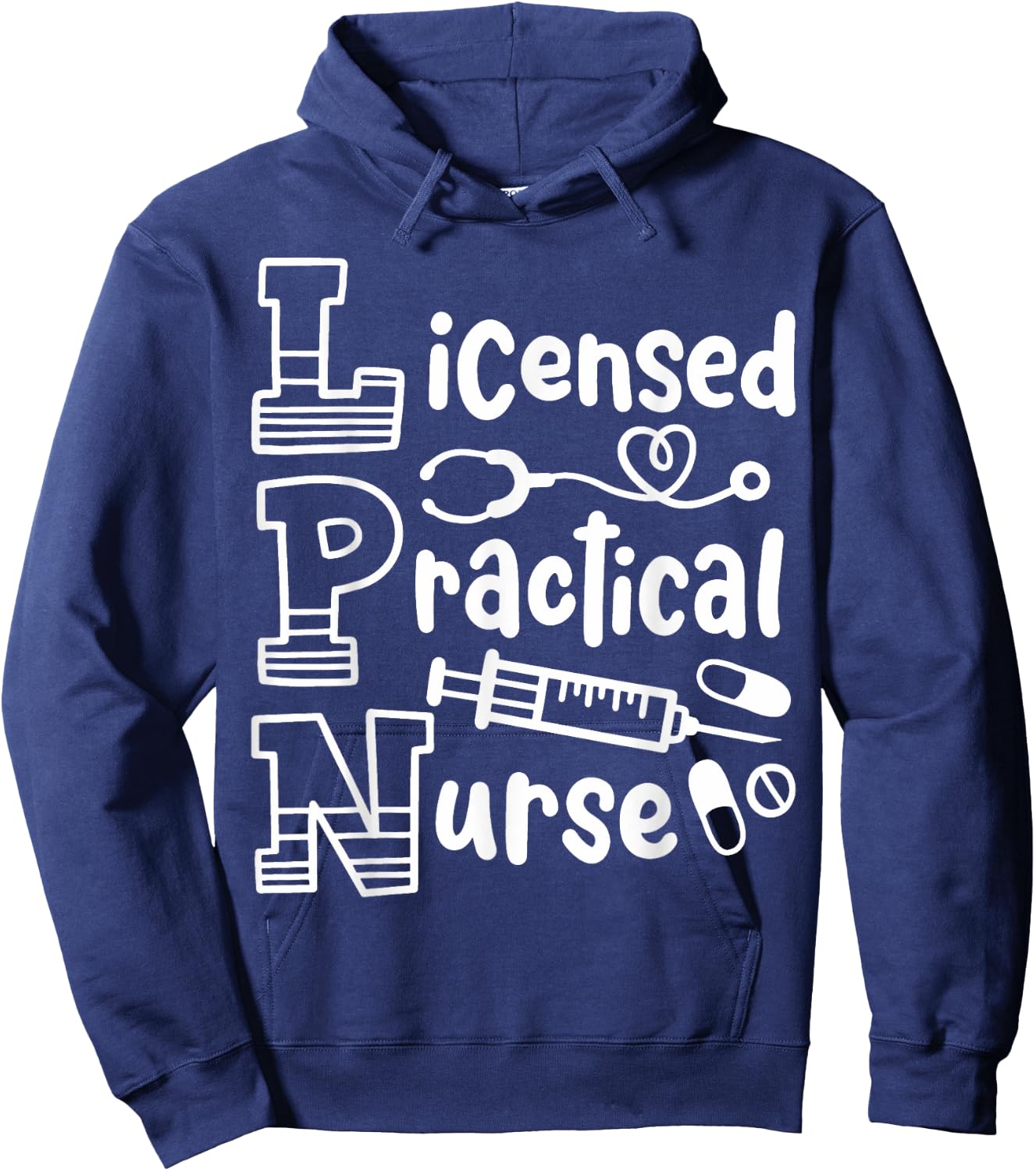 LPN Licensed Practical Nurse LPN Hoodie - Hoodie | Navy
