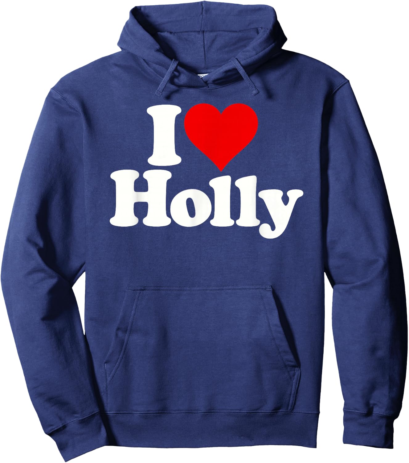 I Love Heart Holly Hoodie - Hoodie | Navy