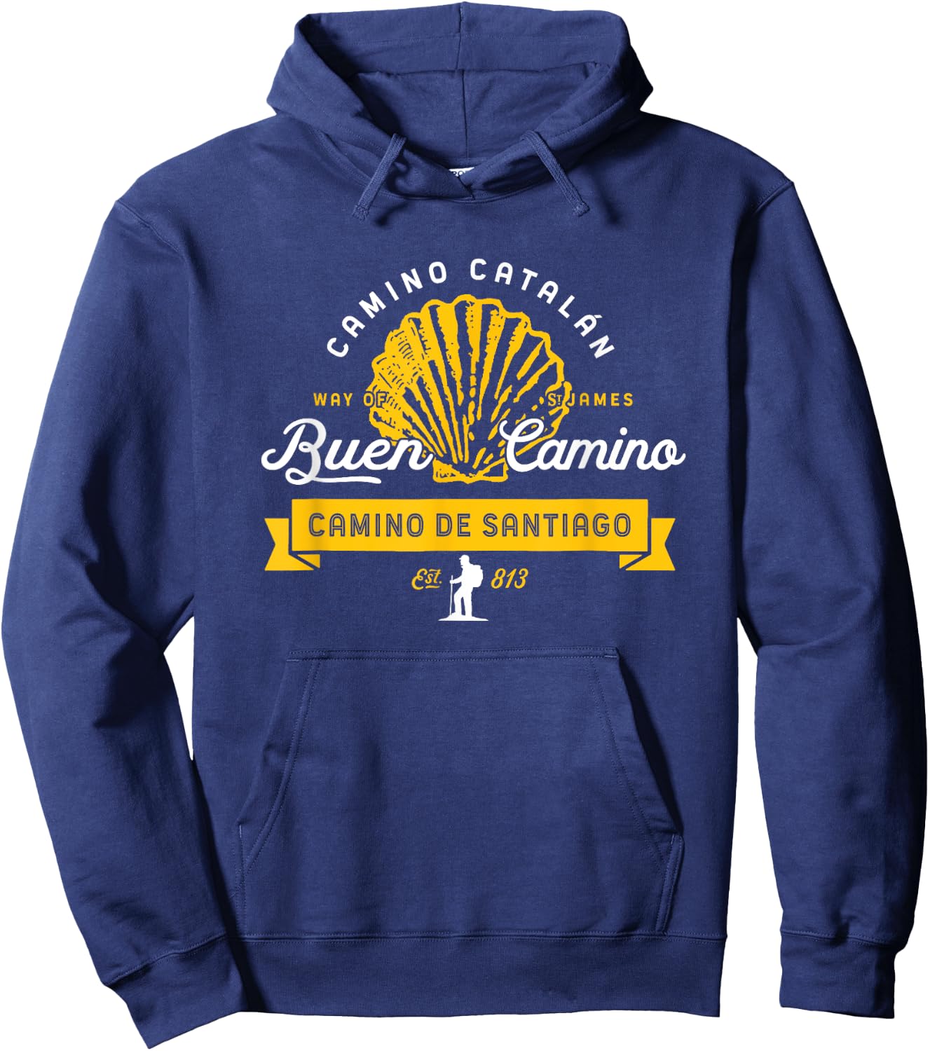 Camino de Catalán - El Camino de Santiago Hoodie - Hoodie | Navy