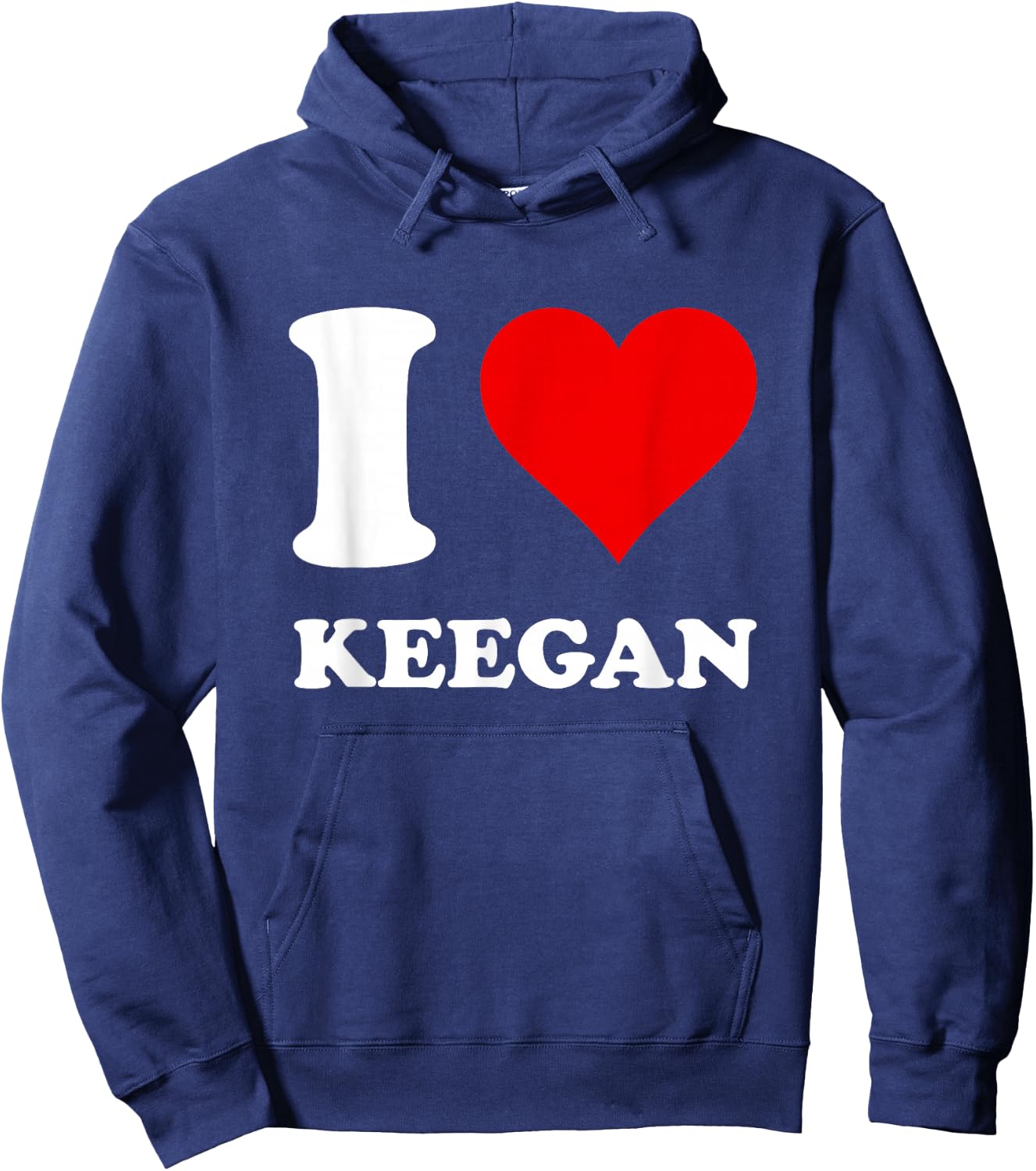 I Love Keegan Hoodie - Hoodie | Navy