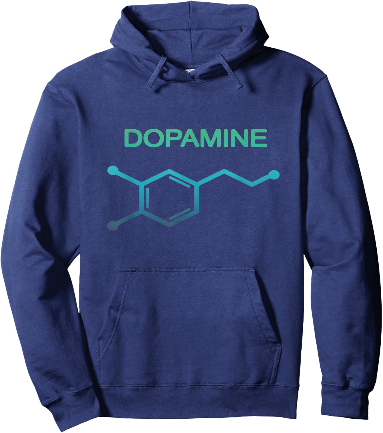 Dopamine Molecule Neuroscience Chemistry Hoodie - Hoodie | Navy