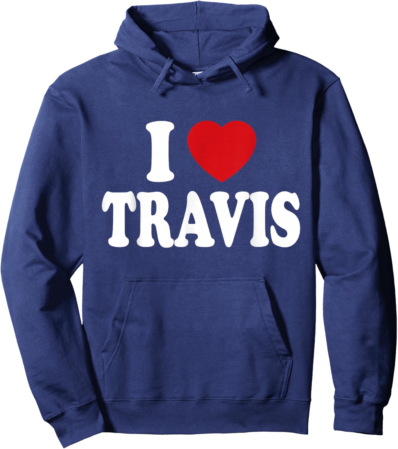 I Heart Love Travis Hoodie - Hoodie | Navy