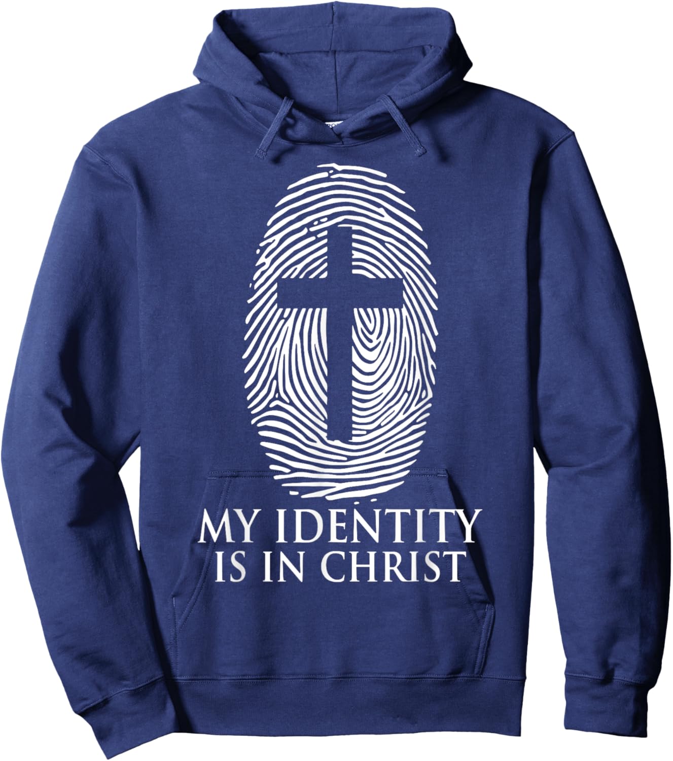 My Identity Is In Christ Christian Jesus Cross Hoodie - Hoodie | Navy