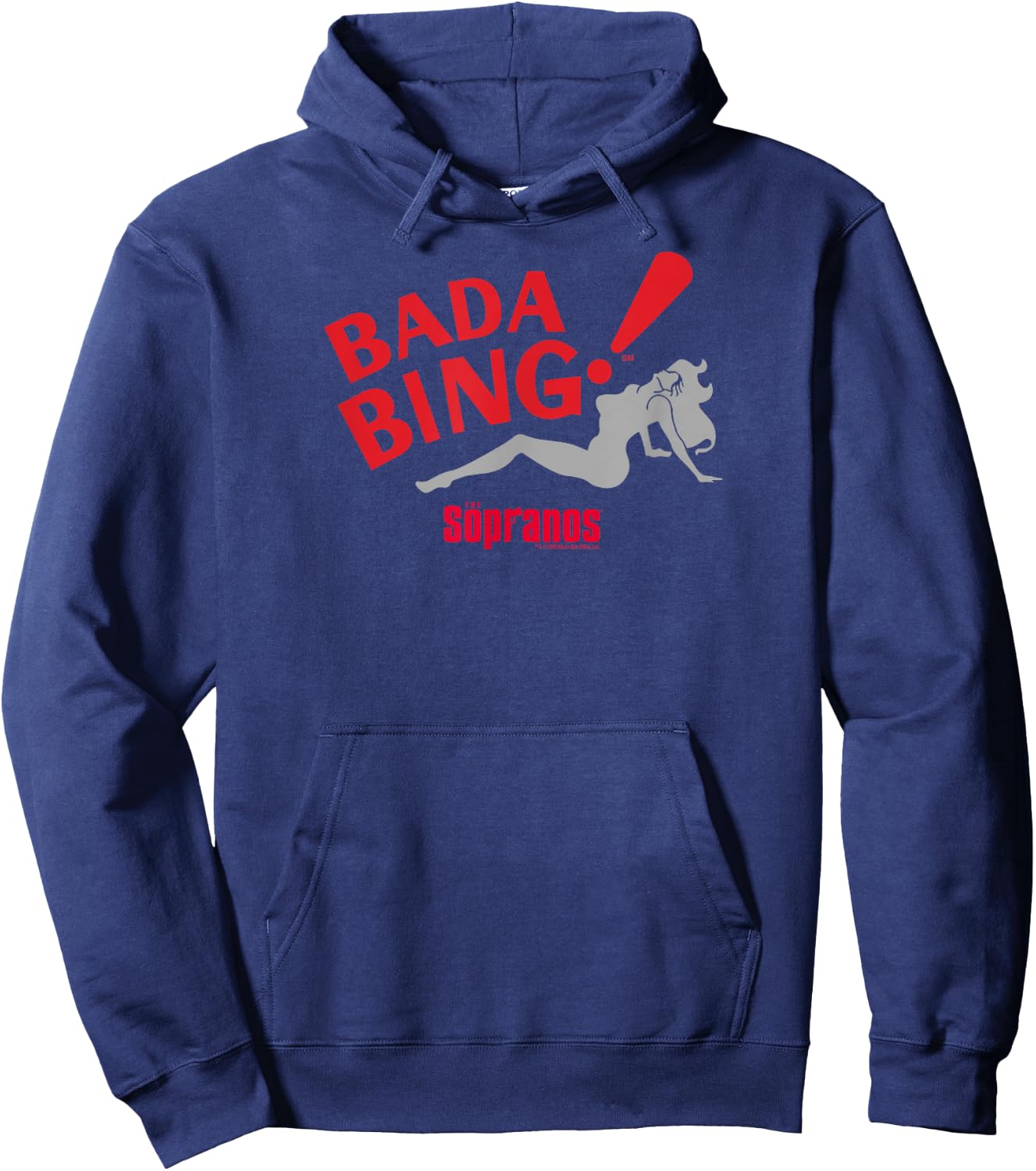 The Sopranos Bada Bing! Adult Hoodie - Hoodie | Navy