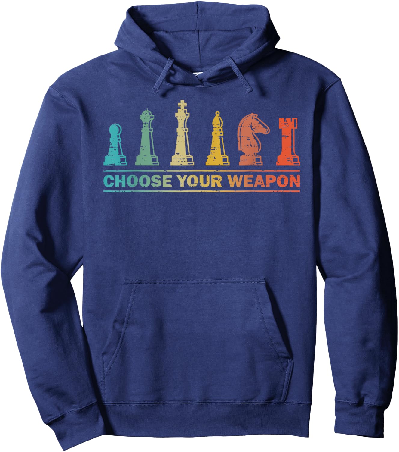 Choose Your Weapon Funny Chess Gift Chess Lover Hoodie - Hoodie | Navy