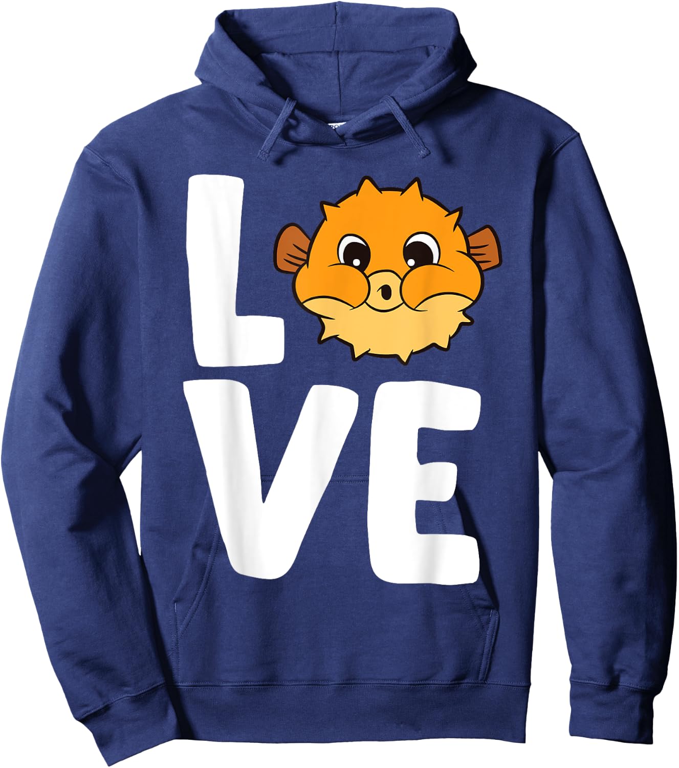Puffer Fish Blowfish Love Pufferfish Hoodie - Hoodie | Navy