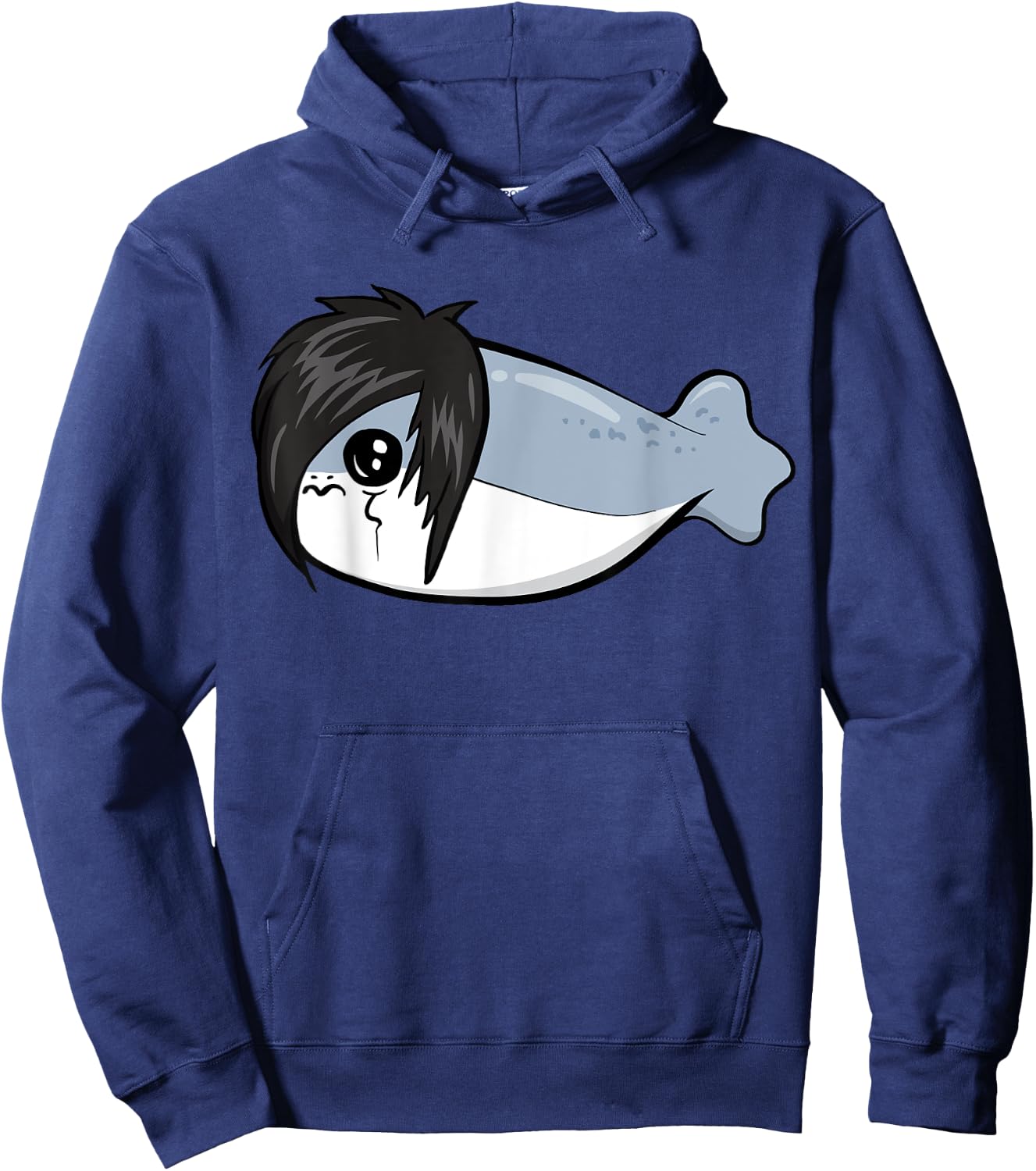 Sacabambaspis Fish Meme Emo Gothic Goth Hoodie - Hoodie | Navy