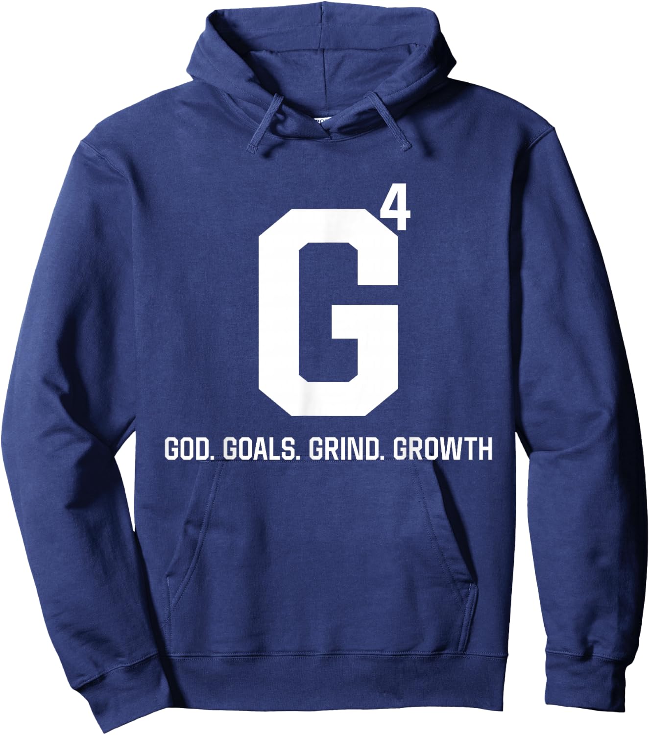 G4 God Goals Grind Growth Hoodie - Hoodie | Navy