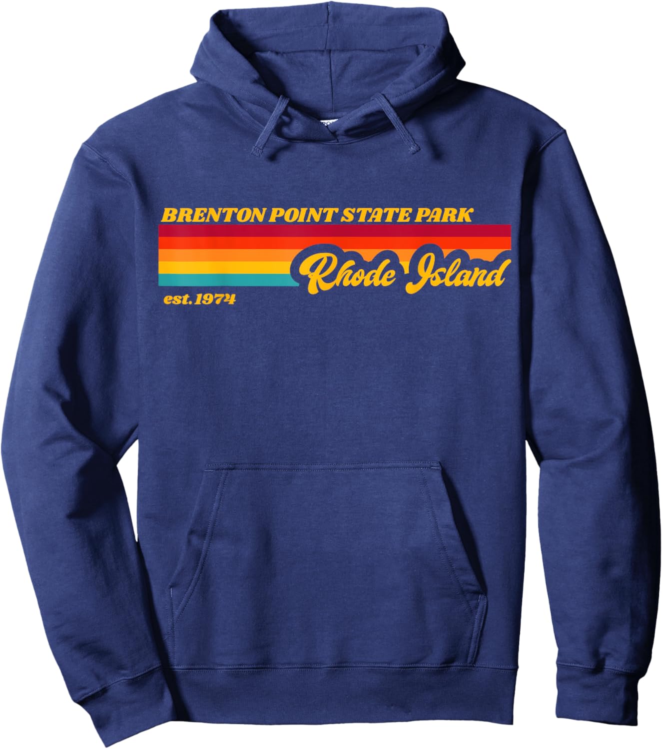 Rhode Island BRENTON POINT State Park Hoodie - Hoodie | Navy