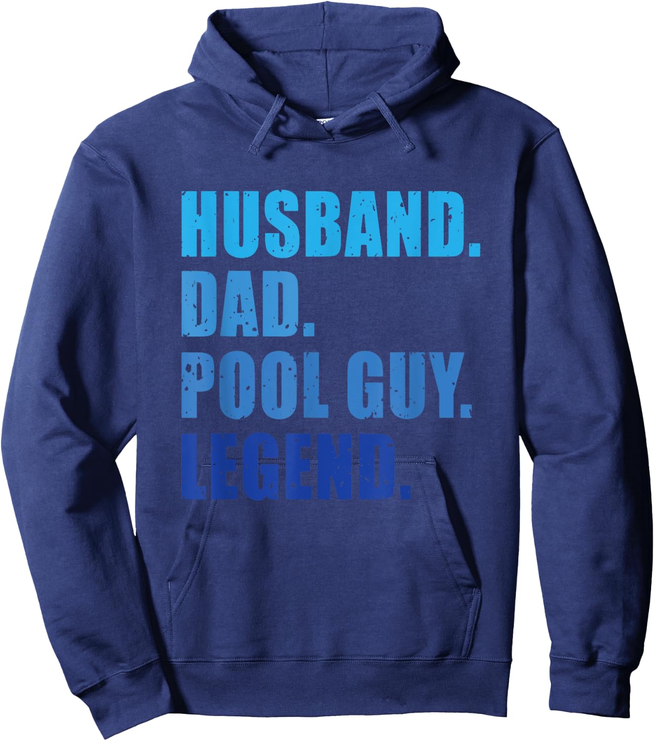 Husband Dad Pool Guy Legend Funny Men Hoodie - Hoodie | Navy