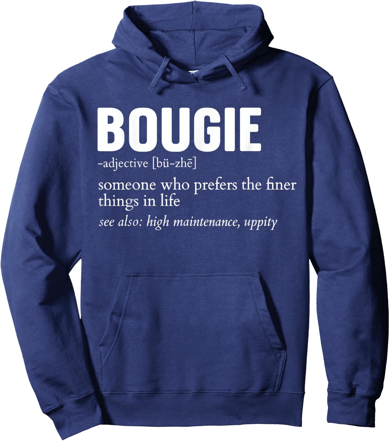 Bougie Definition Funny Apparel Men Women Hoodie - Hoodie | Navy