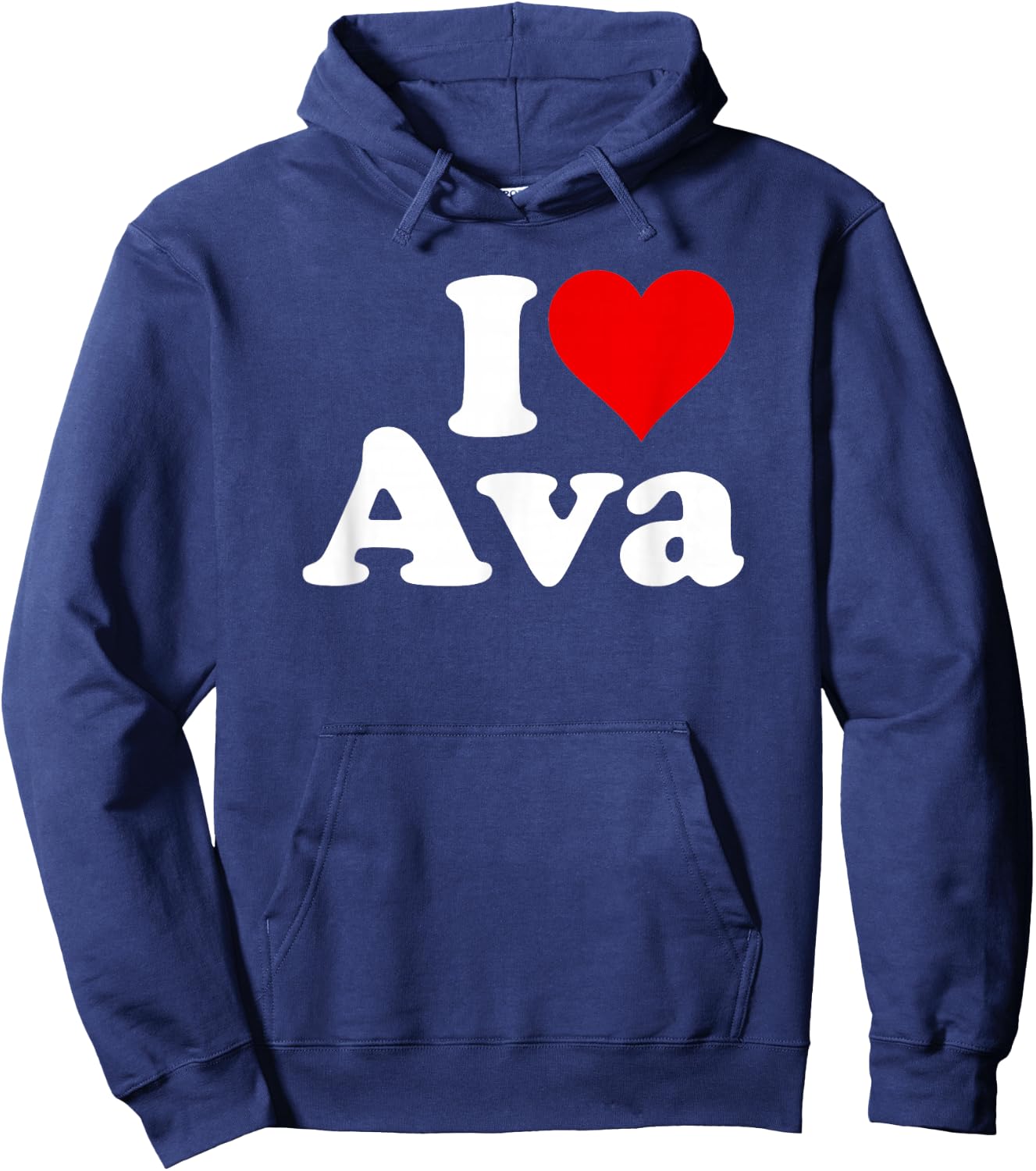 I Love Heart AVA Hoodie - Hoodie | Navy