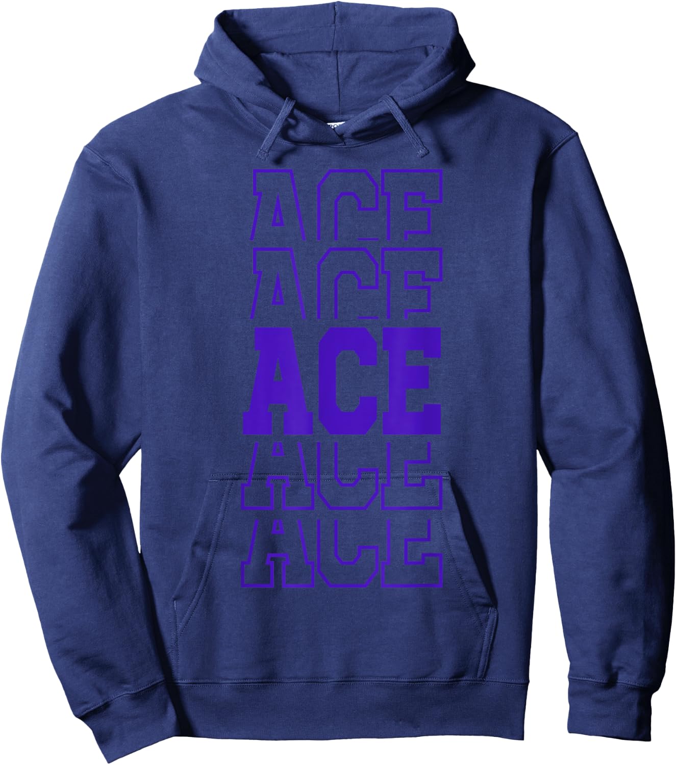 Cute Personalized Ace Birthday Matching Family Hoodie - Hoodie | Navy