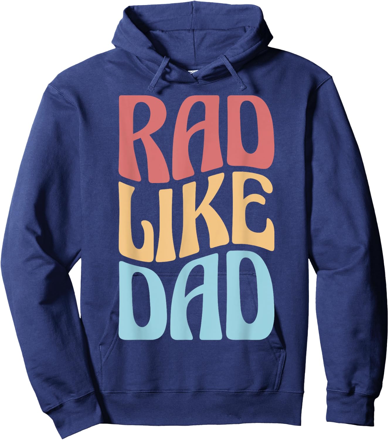 Rad Like Dad Father's Day Kids Boys Girls Hoodie - Hoodie | Navy