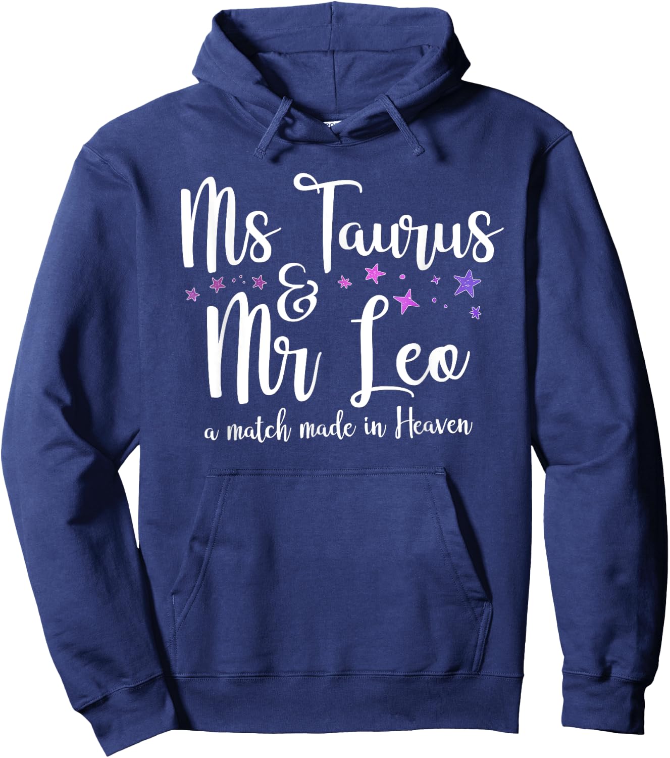 Taurus Wife Leo Husband Hoodie - Hoodie | Navy