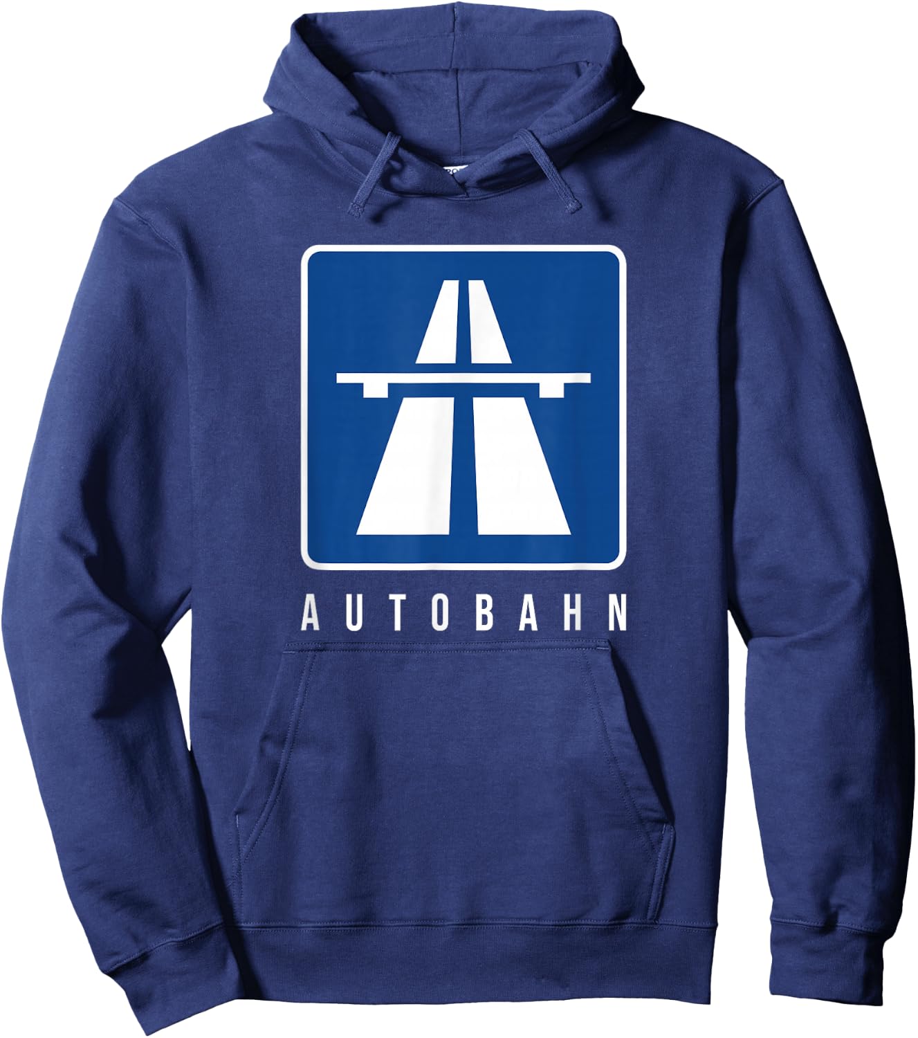Germany Autobahn Sign Bundesautobahn No Limits Hoodie - Hoodie | Navy