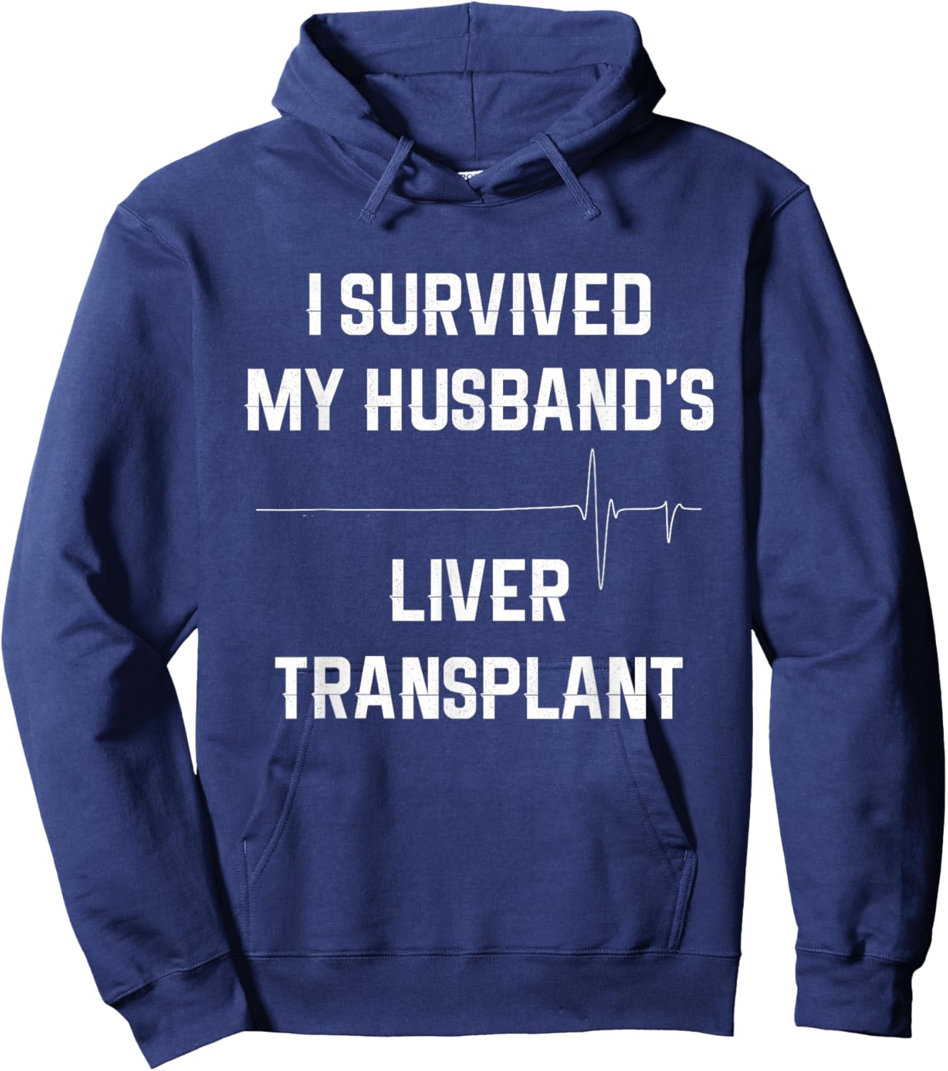 I Survived My Husband's Liver Transplant Hoodie - Hoodie | Navy
