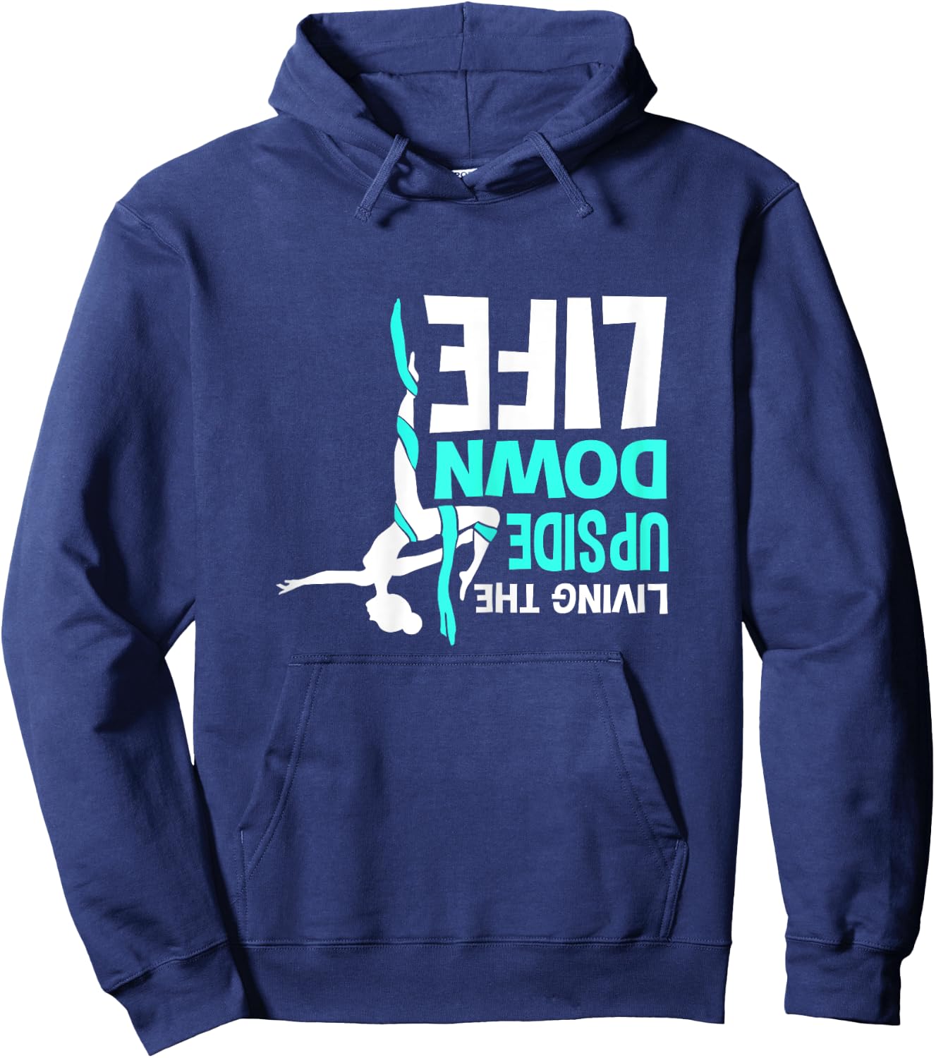 Aerial Silks Vertical Cloth & Aerial Yoga Hoodie - Hoodie | Navy
